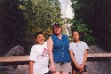 On the way down, stopping for a picture on the Vernal Falls bridge.