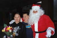 Santa and kids