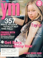 Taylor is 14 in this YM magazine cover
