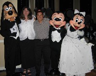 Goofy, Lisa, me, Mickey and Minnie party on!
