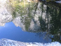 Half Dome reflected in Mirror Lake