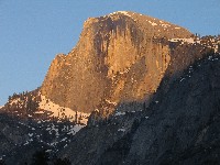 Half Dome before sunset